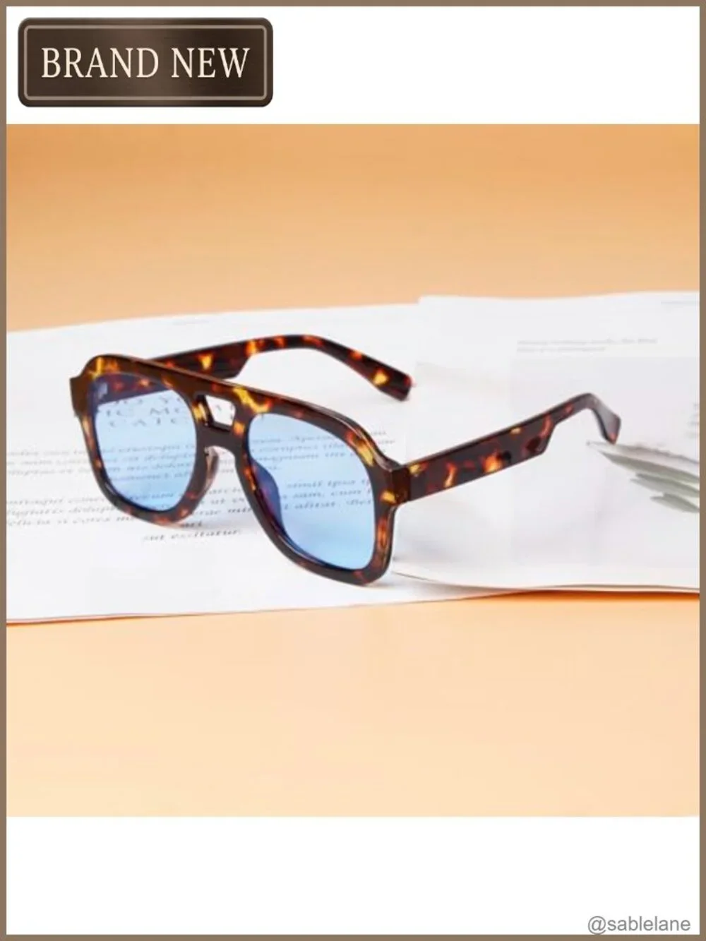 Oversized Aviator Sunglasses Men Women UV400 Protection